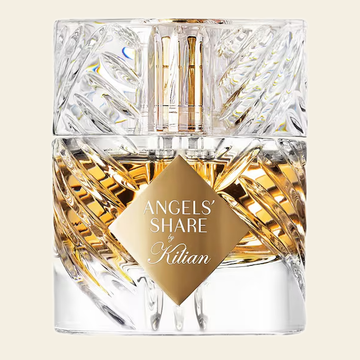 Flacon de parfum Angels' Share par By Kilian sur fond ivoire