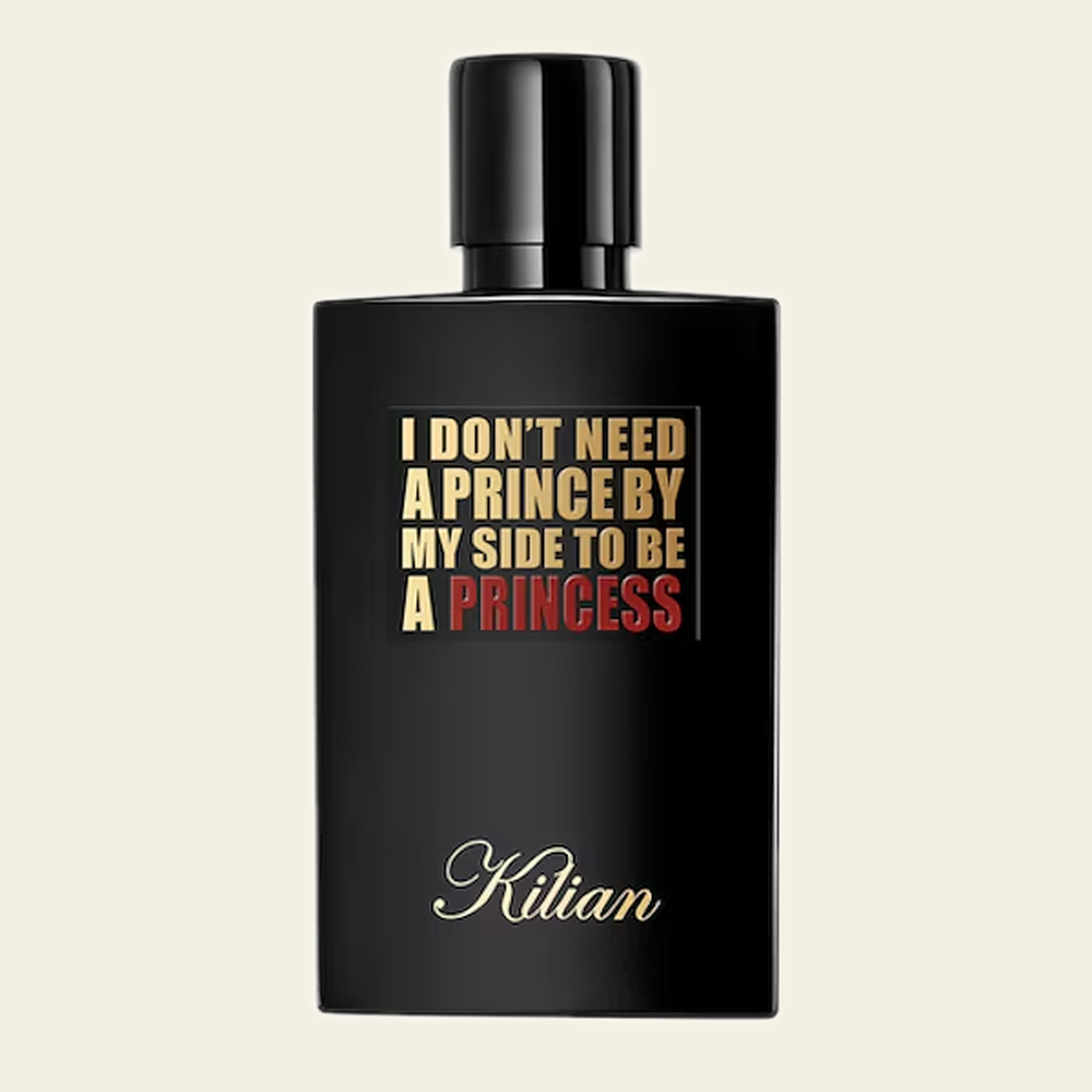 Flacon de parfum Princess par By Kilian sur fond ivoire